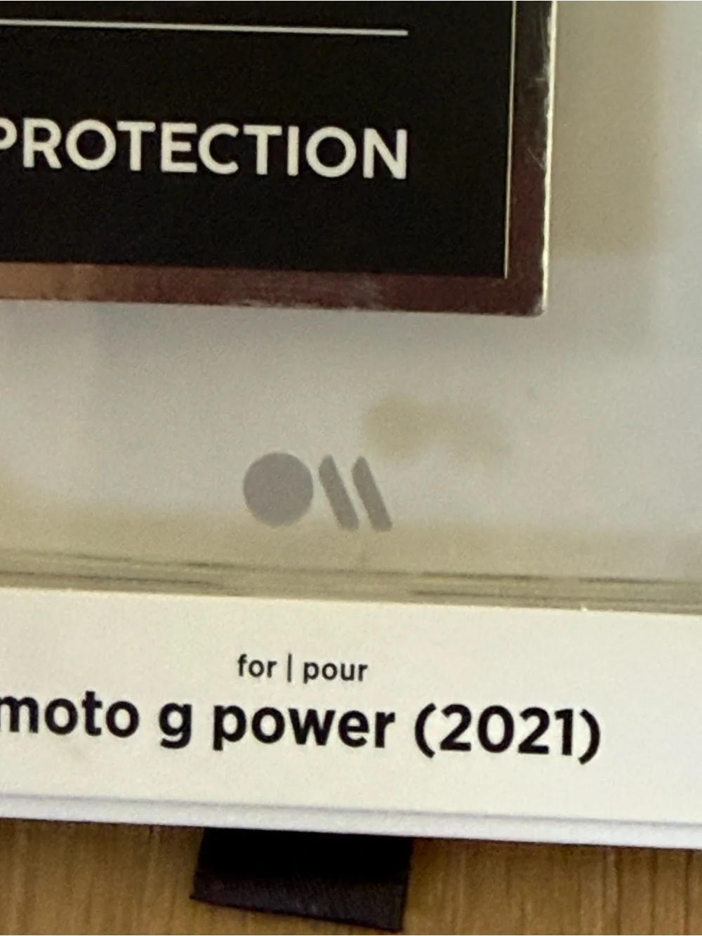 New Case-Mate Moto g power (2021) clear phone case and screen protector
